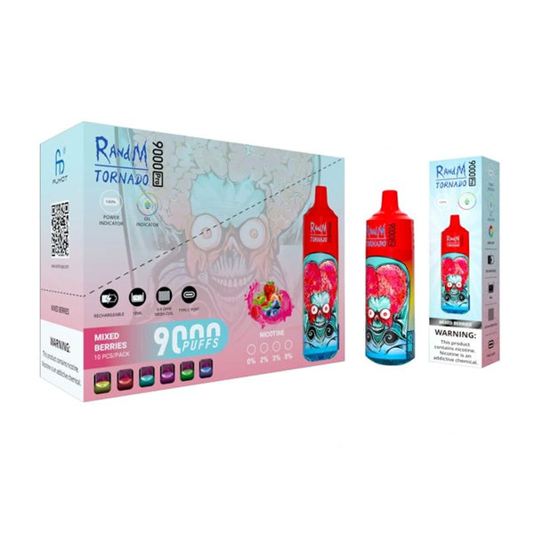 Randm Tornado 9000 Pro Wegwerp Vapes (Doos van 10)